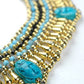 Pretty Egyptian Cleopatra 5 Scarabs Necklace  scarab Collar Egyptian Jewelry beaded Collar Khepri Necklace Khepri