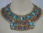 Beautiful Egyptian Hand Made 13 Scarabs Mummy bead Cleopatra Collar Necklace  scarab Collar Egyptian Jewelry beaded Collar Khepri Necklace