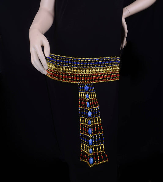 Beautiful Egyptian Scarab beaded Cleopatra Belt