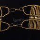 Beautiful Egyptian Golden Scarab beaded Cleopatra Belt