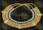 Pretty Egyptian Hand Made Cleopatra 5 Scarabs Necklace  scarab Collar Egyptian Jewelry beaded Collar Khepri Necklace Khepri