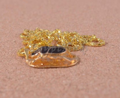 Egyptian 24K Gold Plated Enamelled Scarab Beetle Lucky Charm Necklace Scarab beetle Necklace Scarab beetle Pendant Khepri Necklace