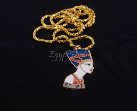 Beautiful Brass nefertiti Necklace