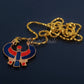 Egyptian Hand Made Enamelled Brass Falcon  Horus Necklace