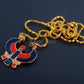 Egyptian Hand Made Enamelled Brass Falcon  Horus Necklace