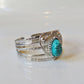 Amazing Egyptian Silver Plated Turquoise Scarab Heart bracelet .US express shipping