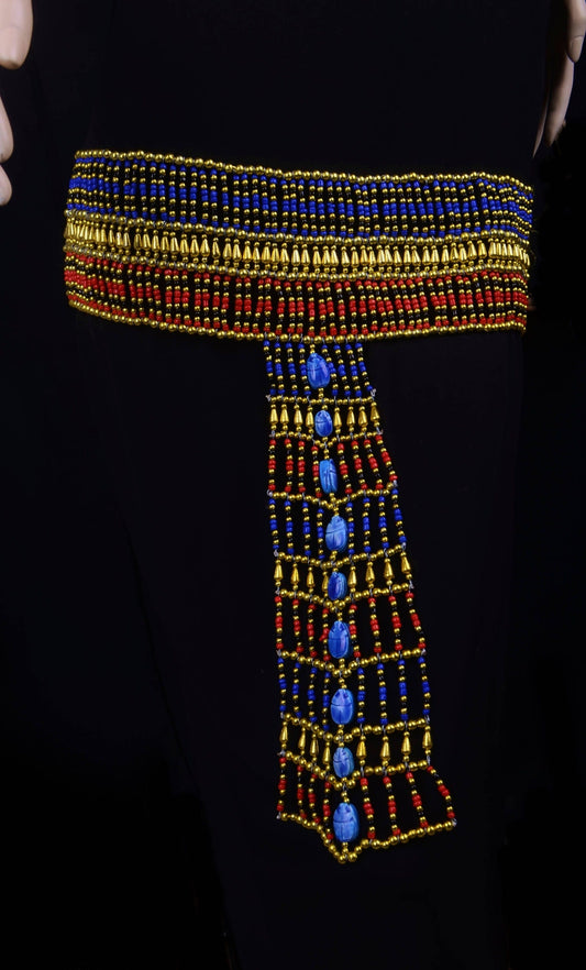 Beautiful Egyptian Scarab beaded Cleopatra Belt