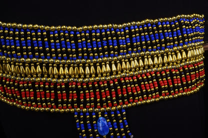 Beautiful Egyptian Scarab beaded Cleopatra Belt