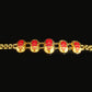 Egyptian Brass Red Enamel Scarabs Bracelet With Hieroglyphics Scarab Jewelry Scarab beetle Bracelet Khepri Bracelet