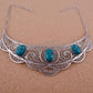 Unique Egyptian Hand Made Filigree Silver Plated Scarabs necklace .US express shipping