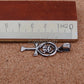 Shiny Egyptian Solid Silver Hallmarked Life Key Ankh With Scarab Pendant Charm