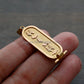 Egyptian 18k Solid Gold  Personalized Customized Solid 18K Gold Cartouche WORLD WIDE Express Shipping Up to (4 Characters)