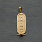 Egyptian 18k Solid Gold  Personalized Customized Solid 18K Gold Cartouche WORLD WIDE Express Shipping Up to (4 Characters)
