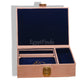 Huge Egyptian Genuine Leather Jewelry Box Horus Offering