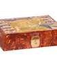 Large Unisex Egyptian leather Colored Egypt Nile Map trinket box jewelry box Jewelry Box