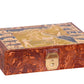 Large Unisex Egyptian leather Colored Egypt Nile Map trinket box jewelry box Jewelry Box