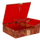 Large Unisex Egyptian leather Colored Egypt Nile Map trinket box jewelry box Jewelry Box