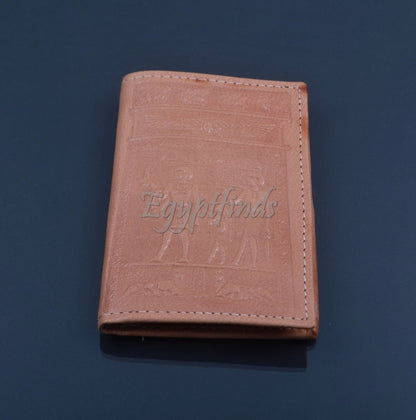 Egyptian Fine Genuine Leather Pharaohs And Hieroglyphics Wallet