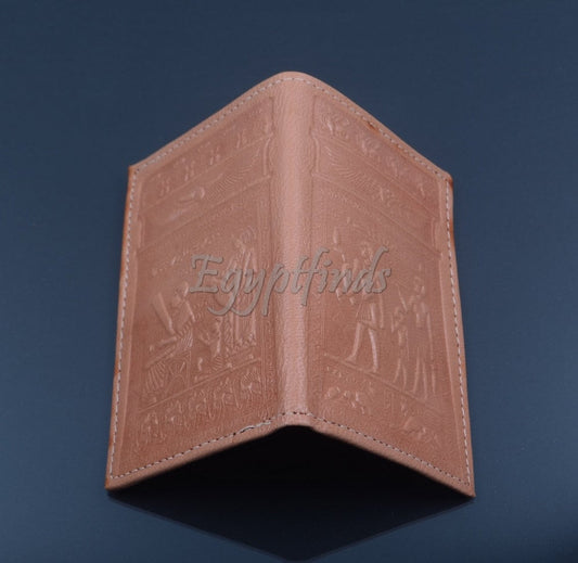 Egyptian Fine Genuine Leather Pharaohs And Hieroglyphics Wallet