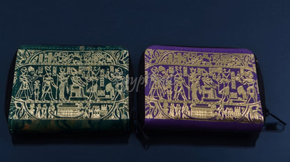 Egyptian Genuine Leather Horus Nekhbt And Osiris Coin Purse