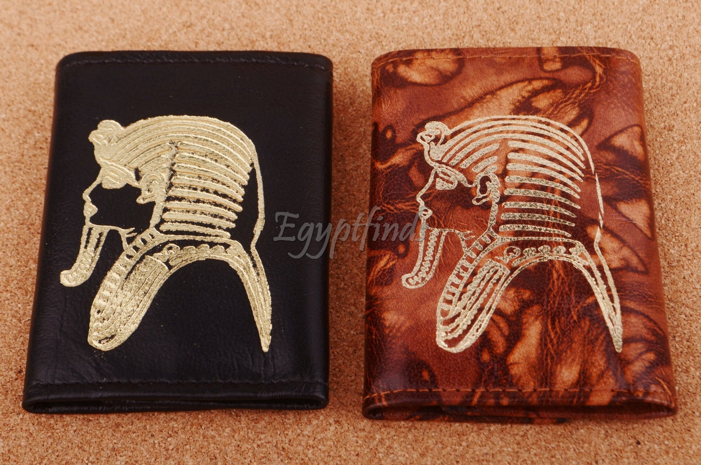 Egyptian Genuine Leather Classic Egyptian King Tut Key Wallet Purse Key ring