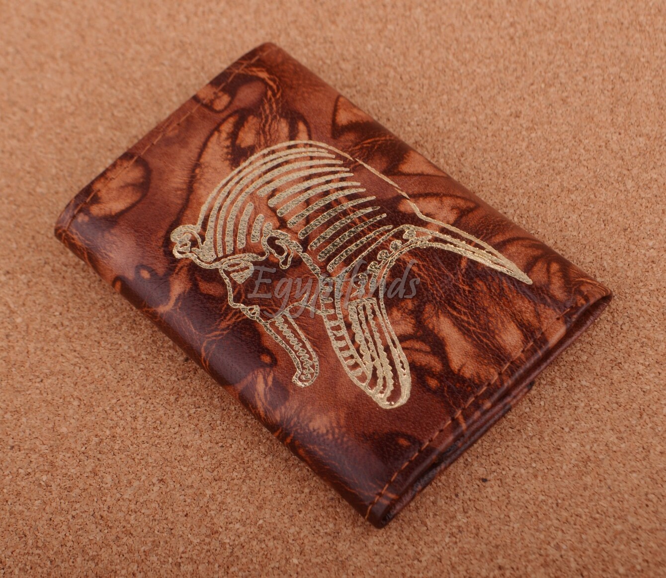 Egyptian Genuine Leather Classic Egyptian King Tut Key Wallet Purse Key ring