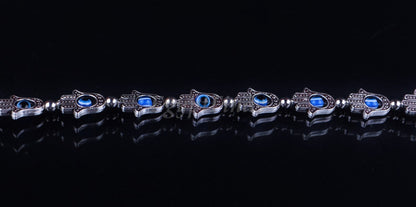 Egyptian Tribal Spiritual Evil Eye And Hamsa Charm Bracelet