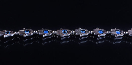 Egyptian Tribal Spiritual Evil Eye And Hamsa Charm Bracelet