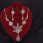 Egyptian Jewelry Flower Filigree Necklace and Earrings Set