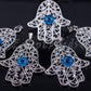 lot of 5 Egyptian Tribal Spiritual Evil Eye And Hamsa Charm