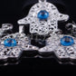 lot of 5 Egyptian Tribal Spiritual Evil Eye And Hamsa Charm