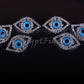 Lot Of 6 Pcs LRG Moslim Hejab Hijab Head Scarf Shayla Evil Eye Safety Pins Brooch