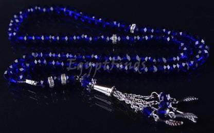 Lot Of 6 Islamic Salah Crystal Prayer Beads 99 Misbaha Tasbih Sibha Masbaha