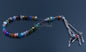 Islamic Salah MultiColored Crystal Prayer Beads 33 Misbaha Tasbih Sibha Masbaha