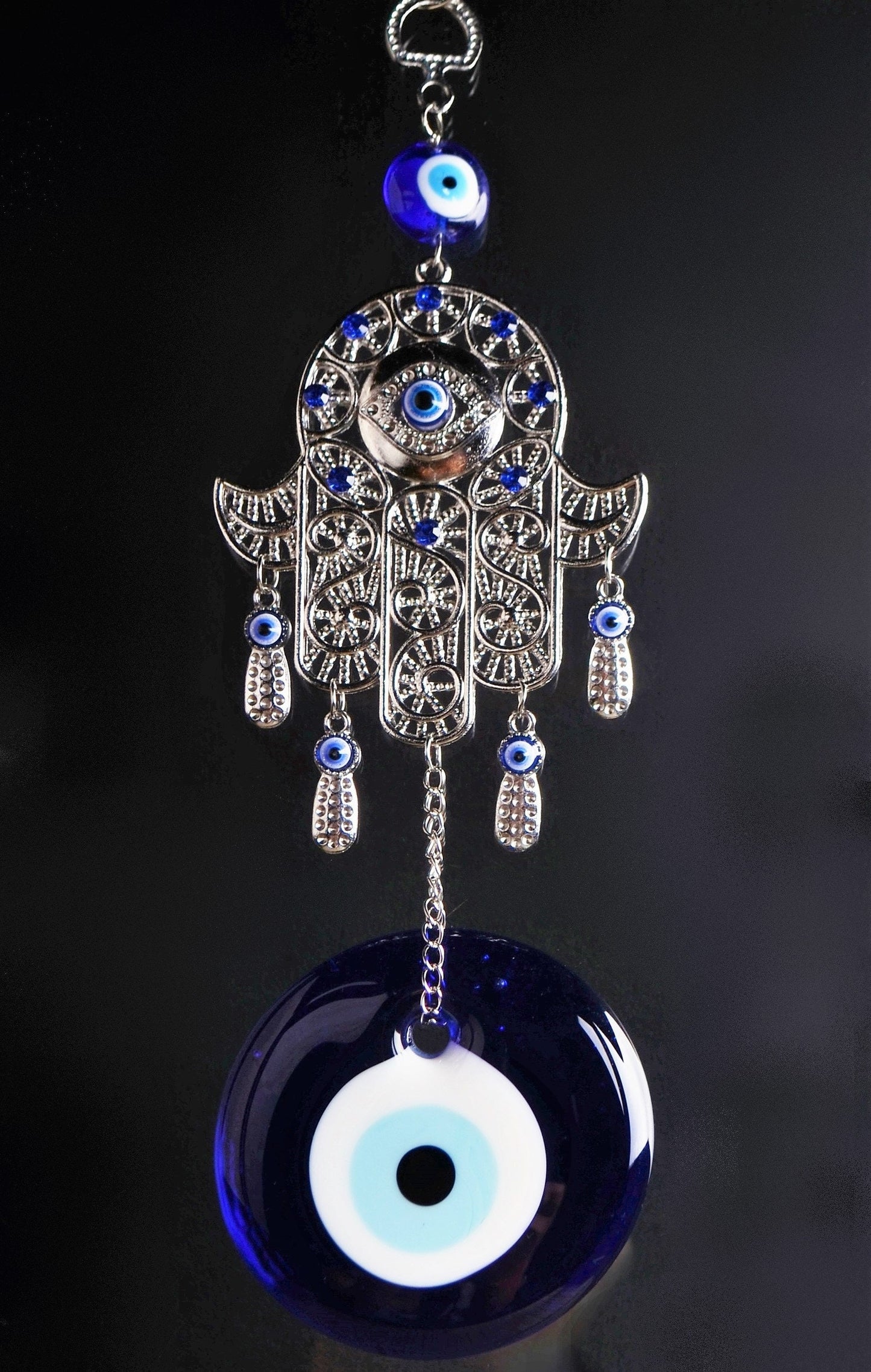 LRG Hand Of Fatima Hamsa Evil Eye Khamsa Islamic Door /Wall /Car Hanging