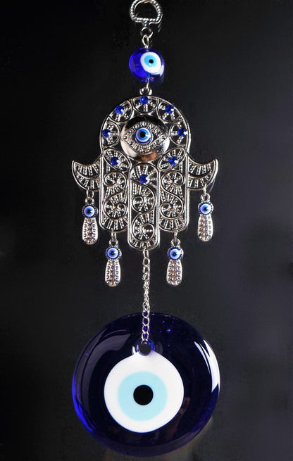 LRG Hand Of Fatima Hamsa Evil Eye Khamsa Islamic Door /Wall /Car Hanging