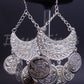 Egyptian Ethnic Belly Dance Earrings Dangle Coins Pierced Tribal Gypsy hippie earrings