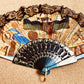 Unique Egyptian Lot of 2 Gorgeous Egyptian Pharaonic Tut , Isis, Nefertiti & more Hand Held Fan