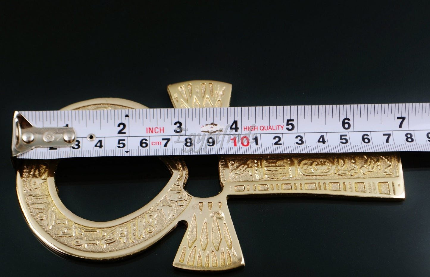 Egypt Brass Ankh Life Key Key Of Life Cross Wall Hanging 7"