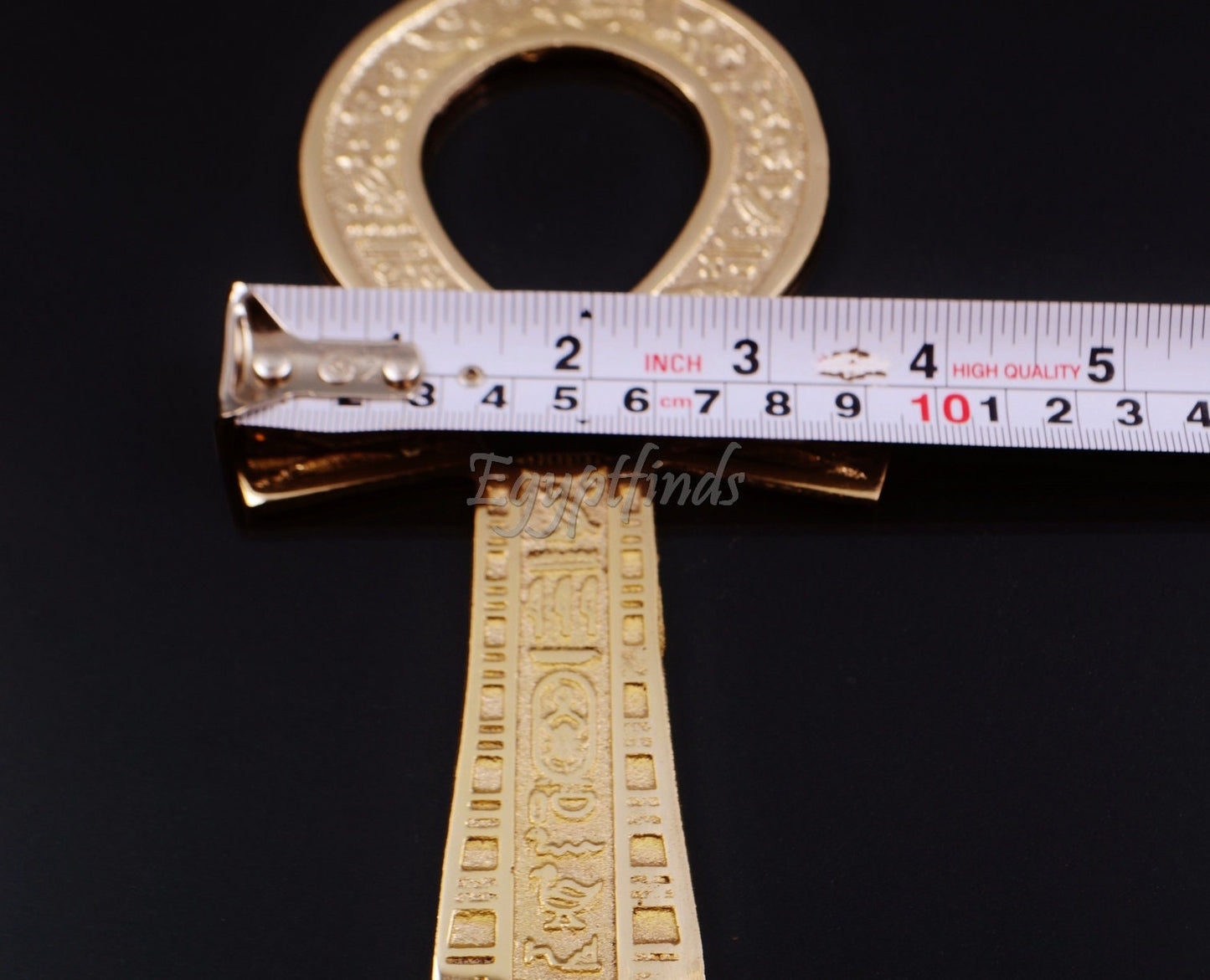 Egypt Brass Ankh Life Key Key Of Life Cross Wall Hanging 7"