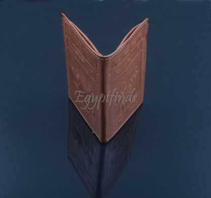 Egyptian Fine Genuine Leather Pharaohs And Hieroglyphics Wallet