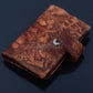 Egyptian Genuine Leather Falcon Horus Cards Wallet