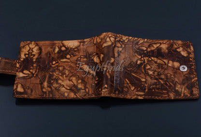LRG Egyptian Genuine Leather Wallet With Hieroglyphics Sale
