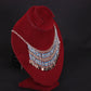Egyptian Belly Dance lovely tribal silver plated turquoise necklace
