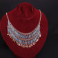 Egyptian Belly Dance lovely tribal silver plated turquoise necklace