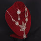 Egyptian Jewelry Flower Filigree Necklace and Earrings Set