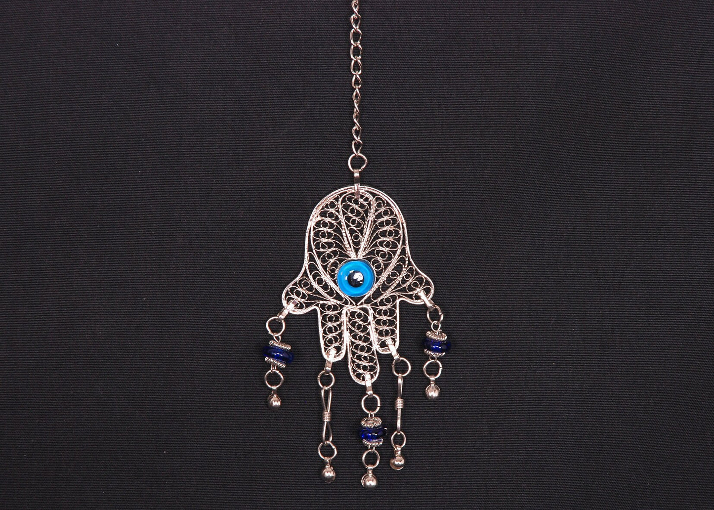 Filigree Hand Of Fatima Hamsa Evil Eye Khamsa Islamic Door /Wall /Car Hanging