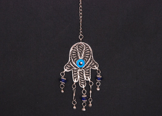 Filigree Hand Of Fatima Hamsa Evil Eye Khamsa Islamic Door /Wall /Car Hanging