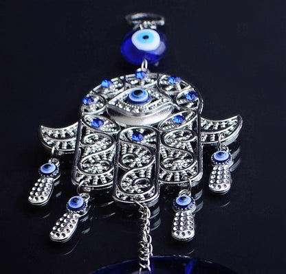 LRG Hand Of Fatima Hamsa Evil Eye Khamsa Islamic Door /Wall /Car Hanging