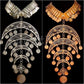 XLarge Egyptian Belly Dance Crescent Necklace Choker Tribal Jewelry